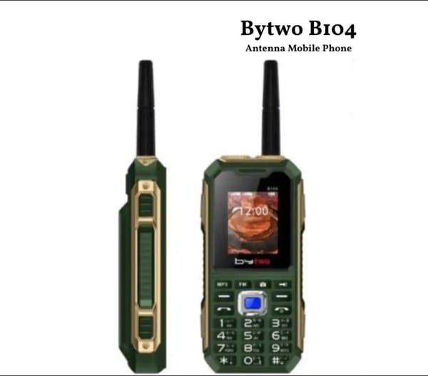 BY TWO B104 5200MAH, walkie talkie style features phone
