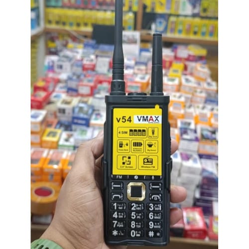 VMAX V54 Power Bank 6200 MAH BATTERY, walkie-talkie style features phone